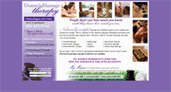 Desktop Screenshot of donnasmassagetherapy.com